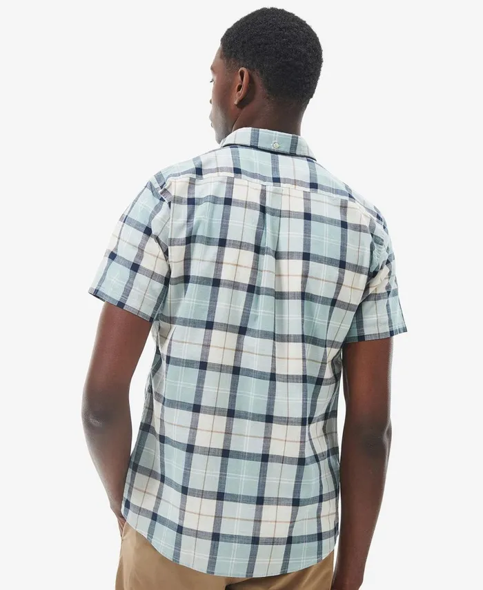 Men Shirts Barbour Delton Tailored Shirt Blue Chalk Tartan Men Shirts Barbour Delton Tailored Shirt Blue Chalk Tartan