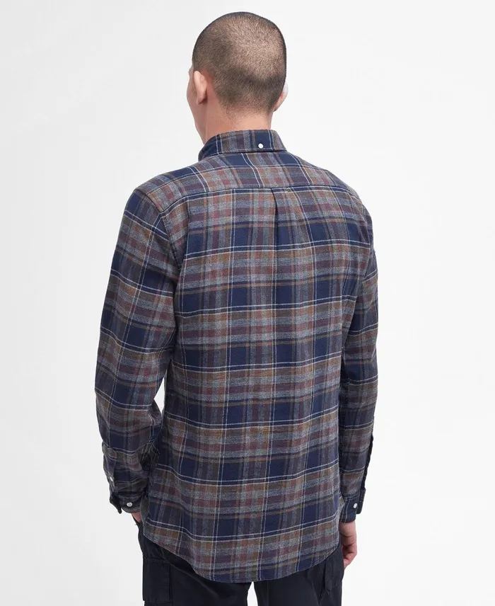 Men Shirts Barbour Eddleston Tailored Shirt Grey Marl Men Shirts Barbour Eddleston Tailored Shirt Grey Marl