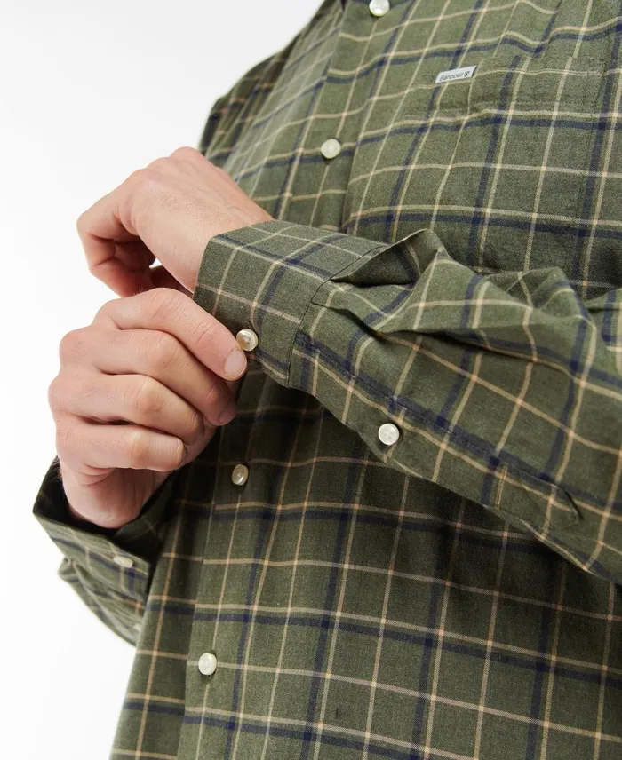 Men Shirts Barbour Pelton Regular Shirt Navy Men Shirts Barbour Pelton Regular Shirt Navy