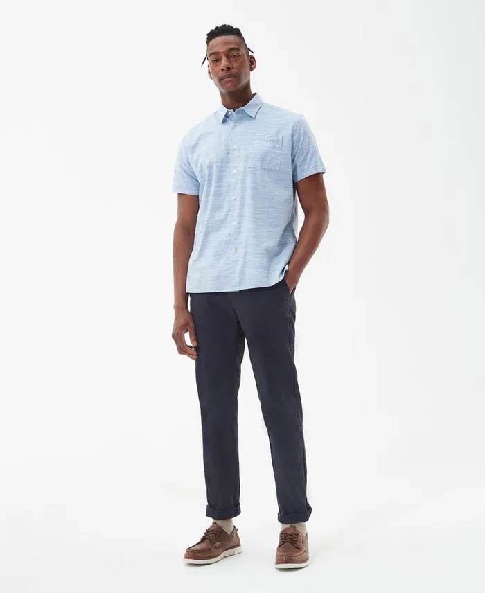 Men Shirts Barbour Seaswell Summer Shirt Chambray Men Shirts Barbour Seaswell Summer Shirt Chambray