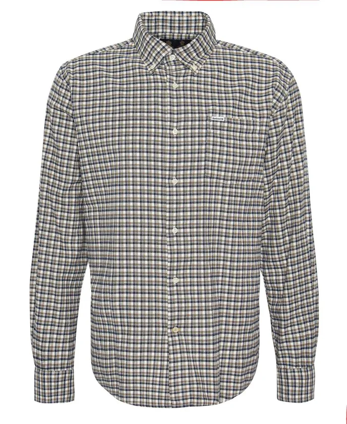 Men Shirts Barbour Tanlaw Regular Shirt Whisper Classic White Men Shirts Barbour Tanlaw Regular Shirt Whisper Classic White
