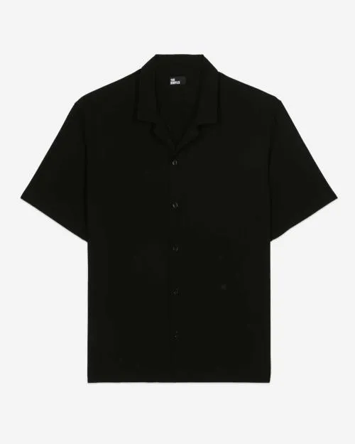 Men Shirts The Kooples Black ShortSleeved Shirt Black