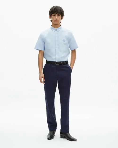Men Shirts The Kooples ShortSleeved Blue Shirt Sky
