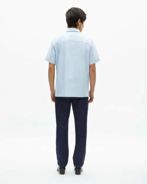 Men Shirts The Kooples ShortSleeved Blue Shirt Sky