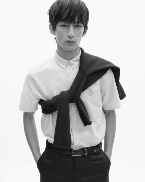 Men Shirts The Kooples ShortSleeved Blue Shirt Sky