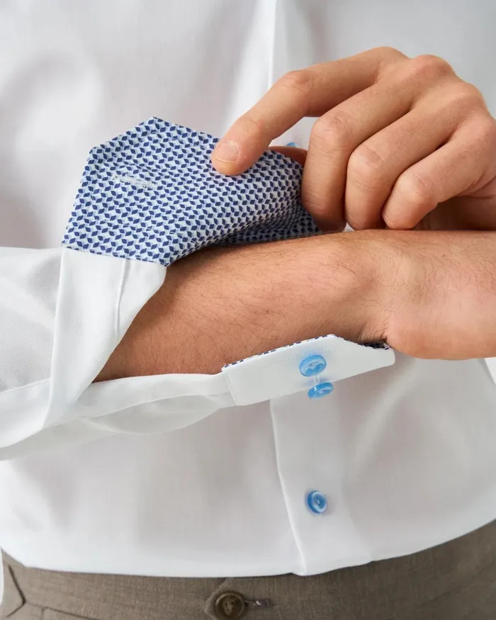 Men Signature Twill Effect Shirt White Eton Dress Shirts Men Signature Twill Effect Shirt White Eton Dress Shirts