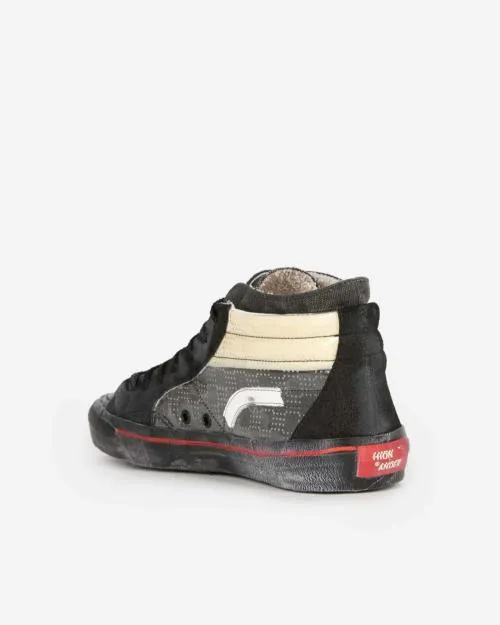 Men Sneakers The Kooples X HidnAnder Black HighTop Sneakers Black