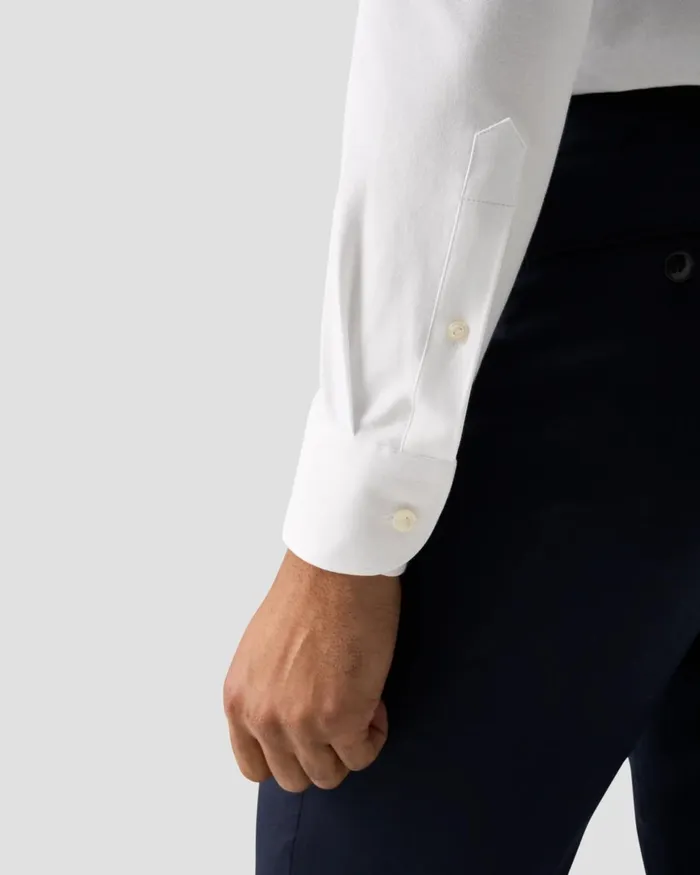 Men Solid Cotton FourWay Stretch Shirt White Eton Dress Shirts Men Solid Cotton FourWay Stretch Shirt White Eton Dress Shirts