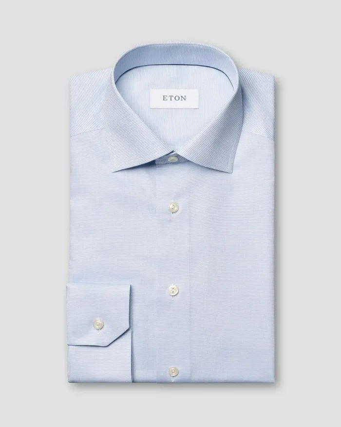 Men Solid Signature Oxford Shirt Blue Eton Dress Shirts Men Solid Signature Oxford Shirt Blue Eton Dress Shirts