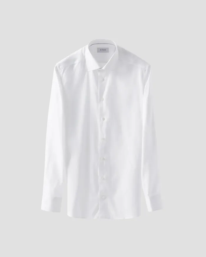 Men Solid Signature Oxford Shirt White Eton Dress Shirts Men Solid Signature Oxford Shirt White Eton Dress Shirts