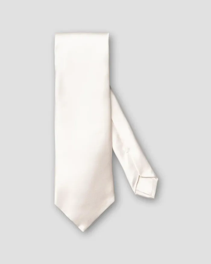 Men Solid Silk Satin Tie Off White Eton Ties Men Solid Silk Satin Tie Off White Eton Ties