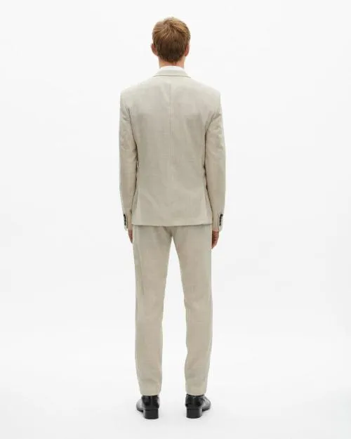 Men Suits The Kooples Beige Wool Suit Fitted Jacket Beige