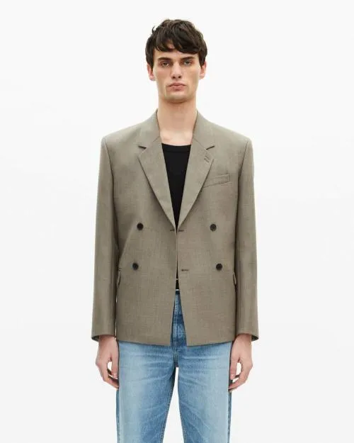Men Suits The Kooples Beige Wool Suit Jacket Beige Melange
