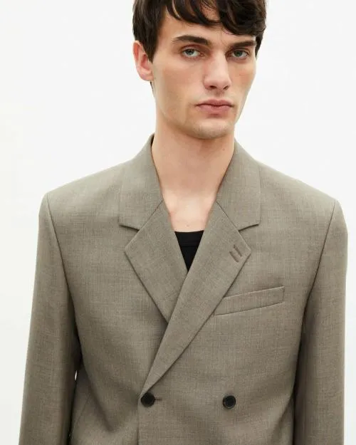 Men Suits The Kooples Beige Wool Suit Jacket Beige Melange