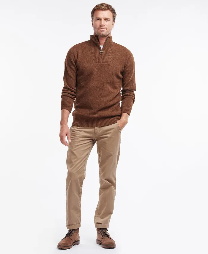Men Sweaters Barbour Nelson Essential Half Zip Seaweed Men Sweaters Barbour Nelson Essential Half Zip Seaweed