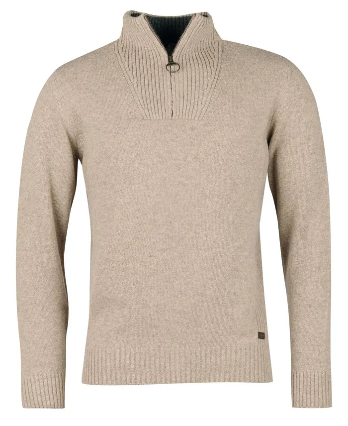 Men Sweaters Barbour Nelson Essential Half Zip Sweatshirt Dark Sand Men Sweaters Barbour Nelson Essential Half Zip Sweatshirt Dark Sand