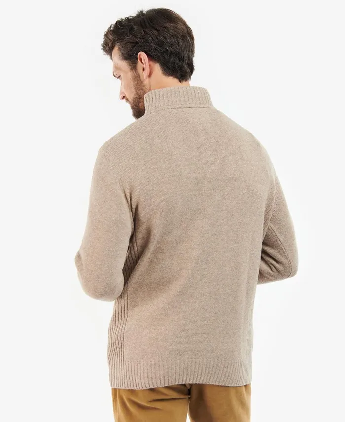 Men Sweaters Barbour Nelson Essential Half Zip Sweatshirt Dark Sand Men Sweaters Barbour Nelson Essential Half Zip Sweatshirt Dark Sand