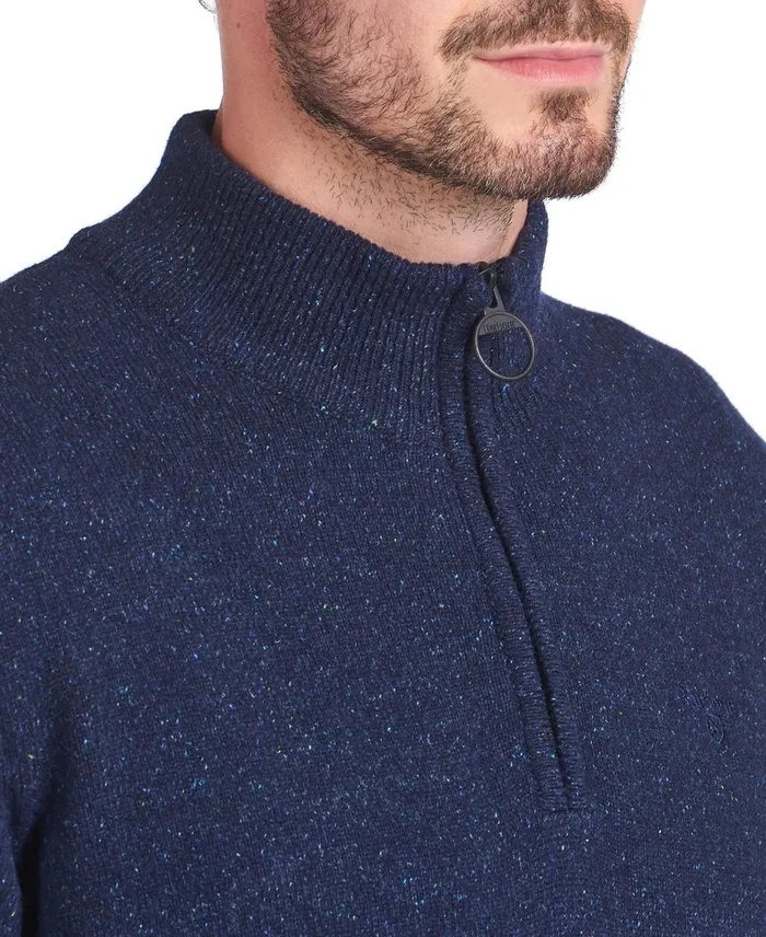 Men Sweaters Barbour Tisbury Half Zip Sweater Grey