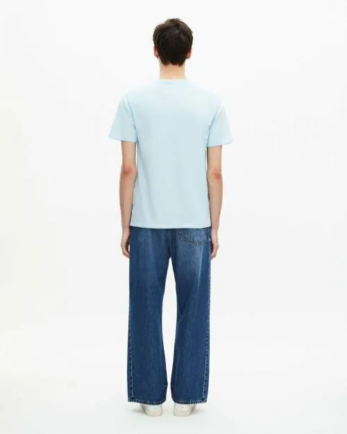 Men Tshirts The Kooples Light Blue Screen Printed TShirt Baby Blue