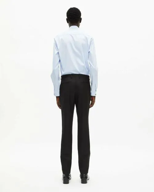 Men Trousers and Jeans The Kooples Black Wool Suit Pants Slim Fit Black