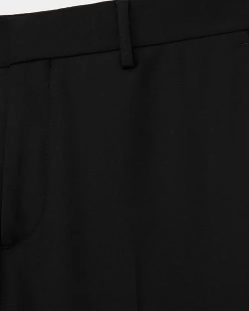 Men Trousers and Jeans The Kooples Black Wool Suit Pants Slim Fit Black