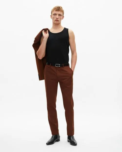 Men Trousers and Jeans The Kooples Brown Suit Pants Rouille