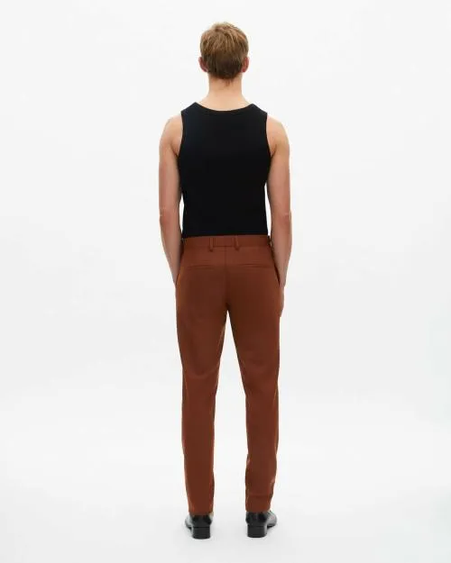 Men Trousers and Jeans The Kooples Brown Suit Pants Rouille