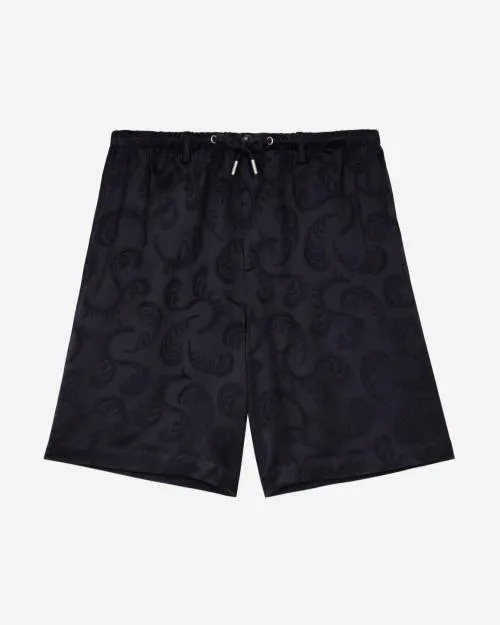 Men Trousers and Jeans The Kooples Navy Jacquard Shorts Navy