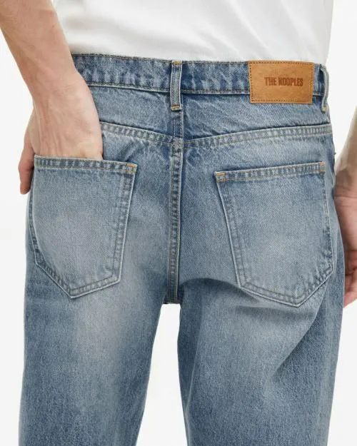 Men Trousers and Jeans The Kooples StraightCut Blue Jeans Baby Blue
