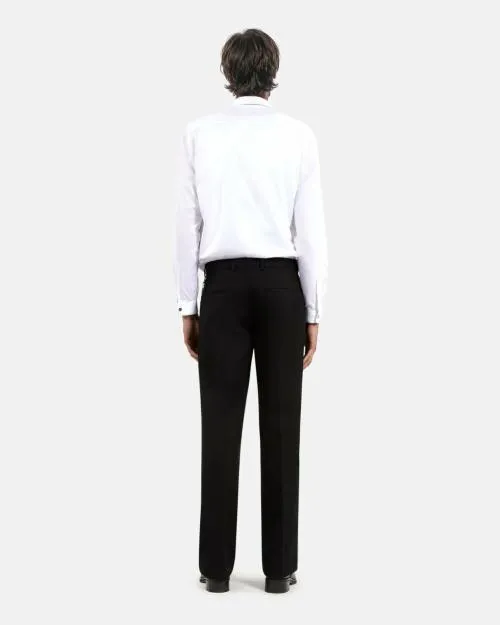 Men Trousers and Jeans The Kooples WideLeg Black Cargo Pants Black