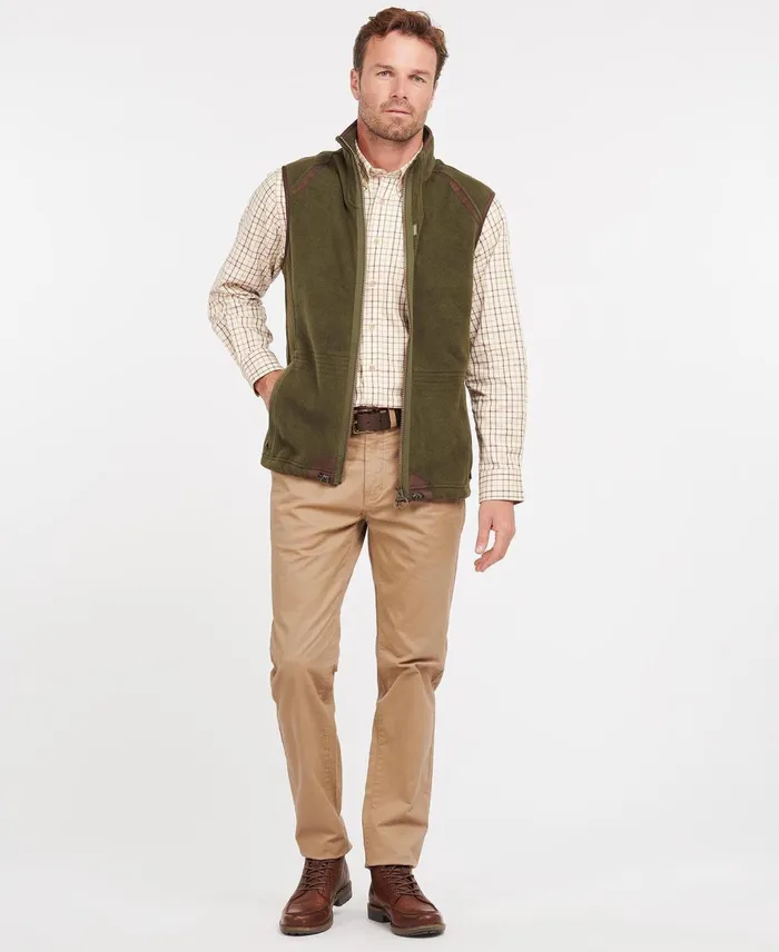 Men Vests Barbour Langdale Gilet Olive Men Vests Barbour Langdale Gilet Olive