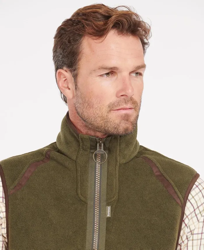 Men Vests Barbour Langdale Gilet Olive Men Vests Barbour Langdale Gilet Olive