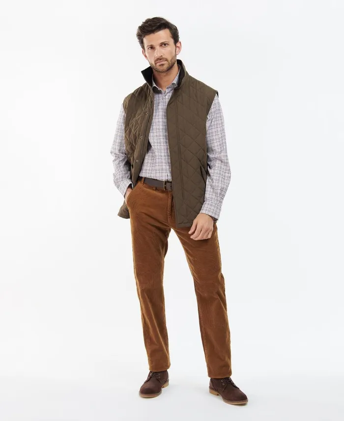 Men Vests Barbour Shoveler Gilet Dk Olive Men Vests Barbour Shoveler Gilet Dk Olive