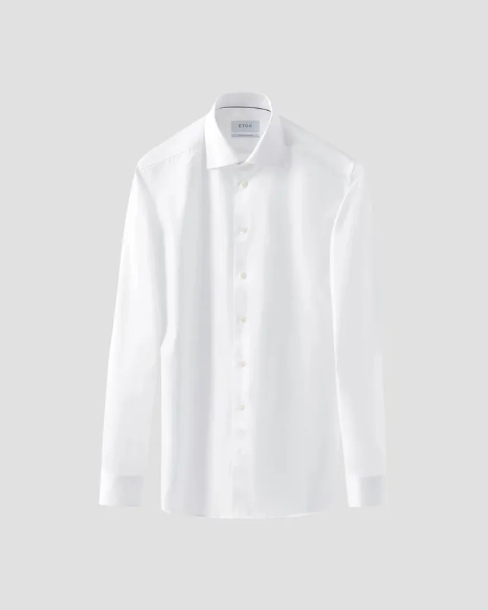Men White Signature Twill Shirt Extra Long Sleeves White Eton Dress Shirts Men White Signature Twill Shirt Extra Long Sleeves White Eton Dress Shirts