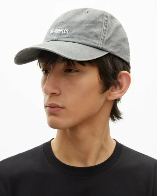 MenWomen Caps The Kooples Black Embroidered Logo Cap Black Washed