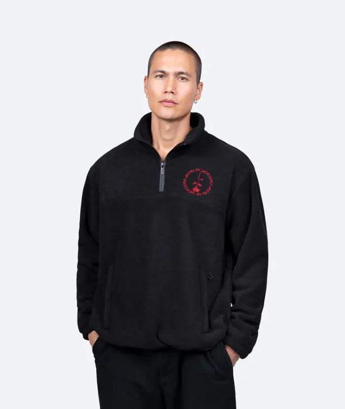 MenWomen JACKETS and FLEECE Vertere Berlin CIRCLE LOGO FLEECE SWEATER 8211 BLACK