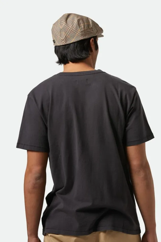 MenWomen Vintage Reserve SS Henley Black Sol Wash Brixton TShirts