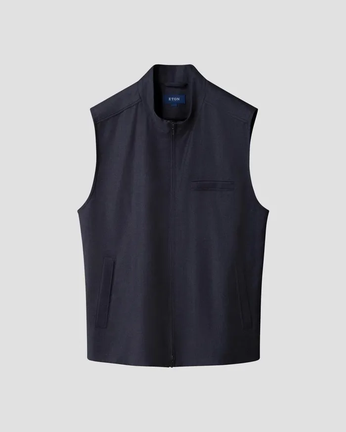 Men Wool Flannel Vest Blue Eton Vests Men Wool Flannel Vest Blue Eton Vests