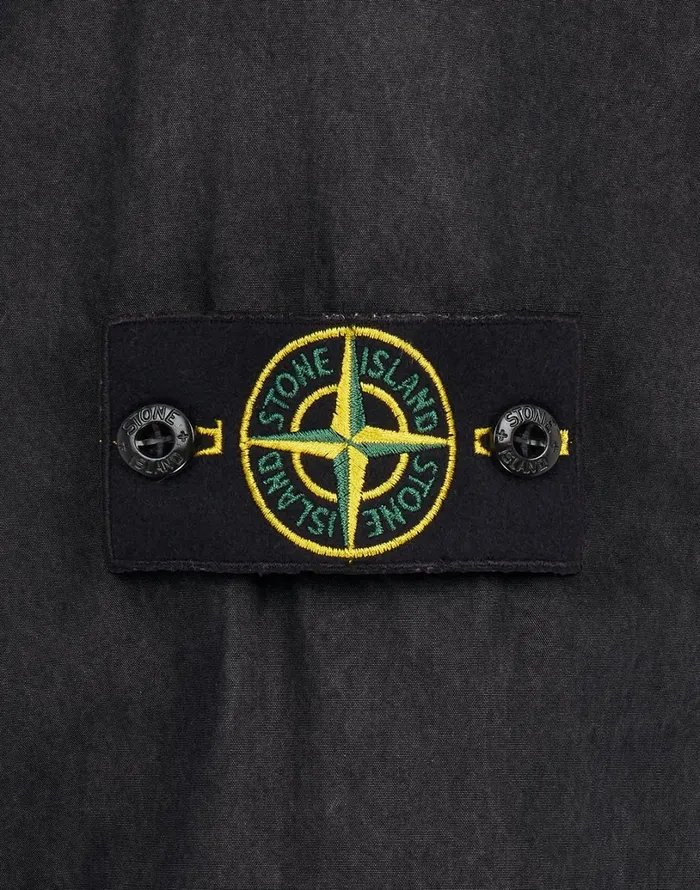 Mens 107Wn TCoOld Overshirt In Black Stone Island Overshirts