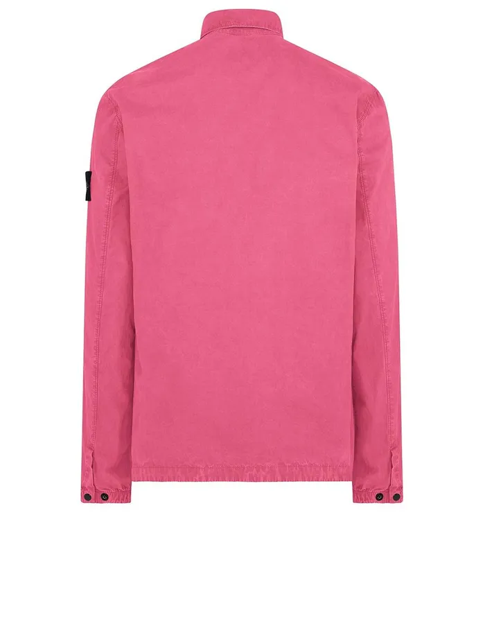Mens 107Wn TCoOld Overshirt In Pink Stone Island Overshirts