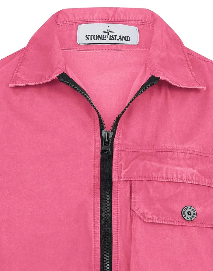 Mens 107Wn TCoOld Overshirt In Pink Stone Island Overshirts