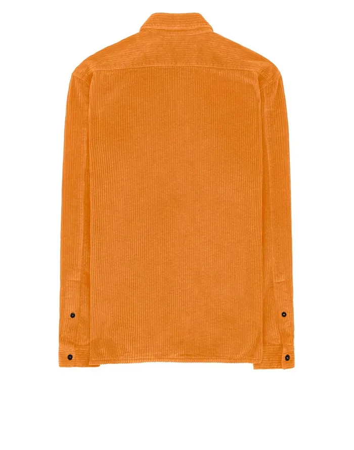 Mens 12111 Long Sleeve Shirt In Orange Stone Island Shirts