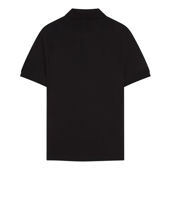 Mens 21718 Short Sleeve Polo Shirt In Black Stone Island Polo Shirts