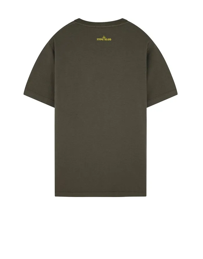 Mens 24682 Paint Stroke 3 ShortSleeve TShirt In Dark Forest Stone Island TShirts