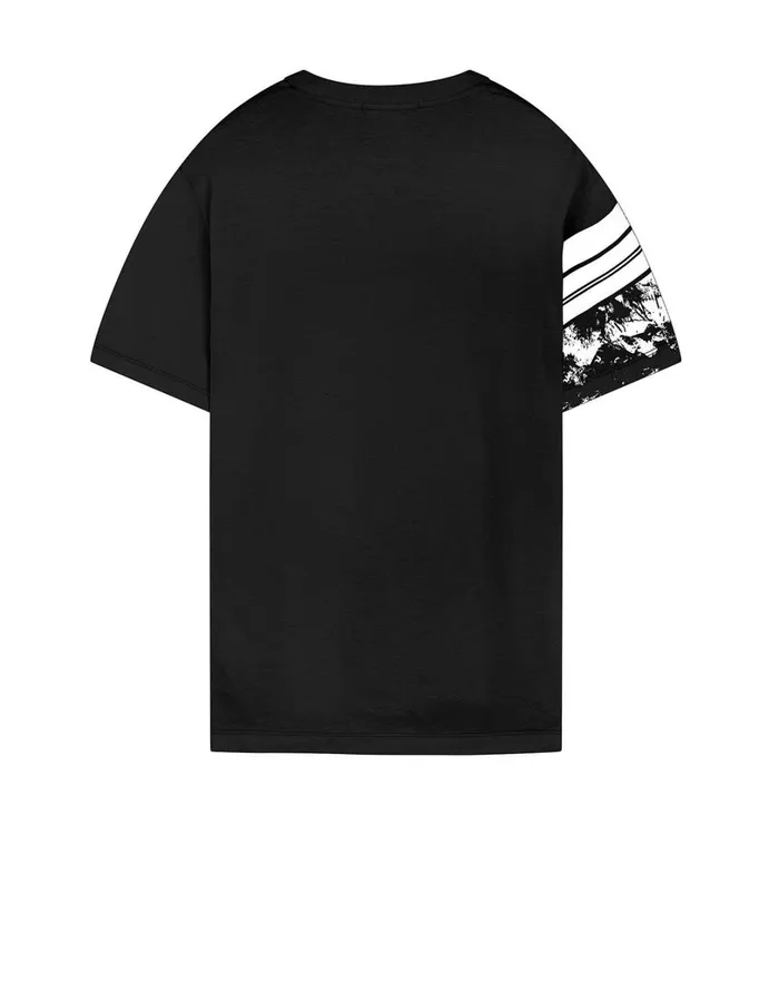 Mens 2Ns87 Mural Part 3 ShortSleeve TShirt In Black Stone Island TShirts