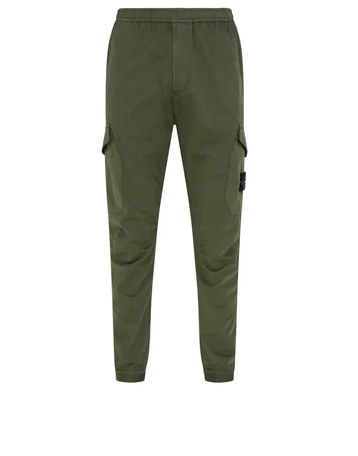 Mens 31414 Cargo Pants In Dark Forest Stone Island Trousers