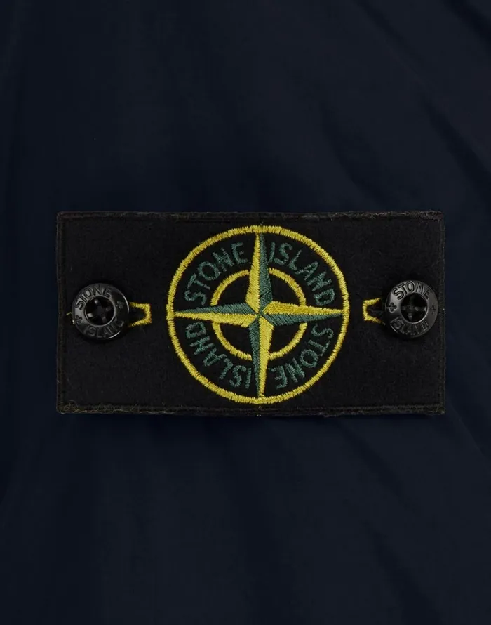 Mens 40423 Garment Dyed Crinkle Reps Ny With PrimaloftTc Hooded Blouson In Navy Stone Island Coats 038 Jackets