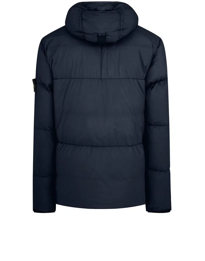 Mens 40723 Garment Dyed Crinkle Rep Ny Real Down Jacket In Navy Stone Island Coats 038 Jackets