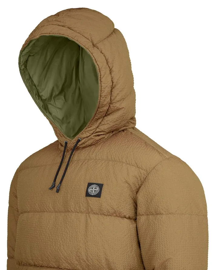 Mens 43234 PolyColour Frame DownTc Anorak In Tobacco Stone Island Coats 038 Jackets