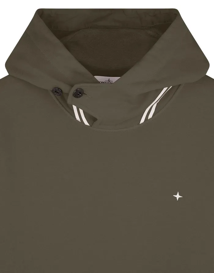 Mens 60120 Hooded Sweatshirt In Dark Forest Stone Island Sweatshirts